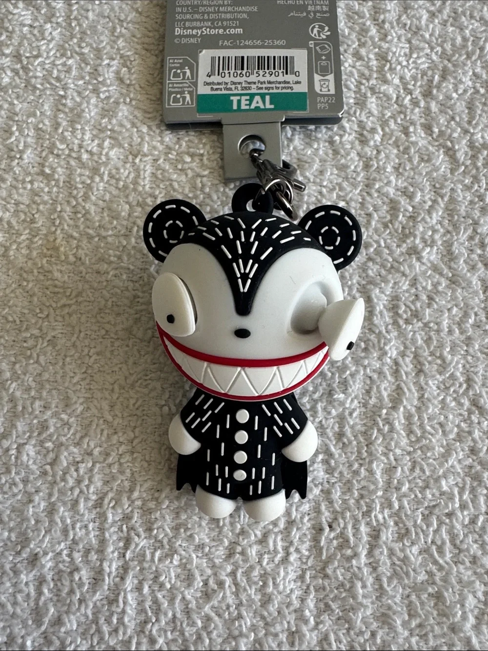 Disney The Nightmare Before Christmas Vampire Scary Teddy Keychain Bag Charm